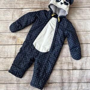 Baby Boden Panda Snowsuit (12-18M)